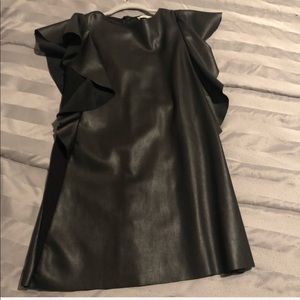 Zara leather dress